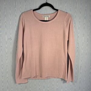 Vtg 90s Stephanie Andrews Sweater Womens M Super Soft Pastel Pink Soft Girl